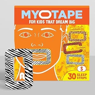MyoTape - Mouth Tape for Kids - 30 Nights - Reduce Snoring - Safe Alternative to Mouth Tape - Improve Your Kids Sleep - Promote Nasal Breathing - Comfortable & Gentle On Skin - Small