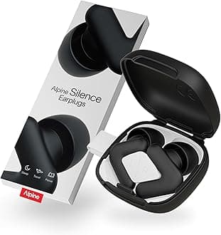 – Silence Ear Plugs for Sleep, Focus & Travel - Comfortable, Travel Essential, Noise Cancelling Earplugs, V-Shape Snug Fit & Soft Oval Tips, 4 Sizes XS/S/M/L, Reusable Ear Plugs - Black