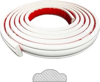 Gaahing Peel and Stick Wall Molding Trim & Chair Rail, Self-Adhesive Panel Moulding, DIY Home Decor on Cabinet Door Mirror Frame, 3m x 2.7cm