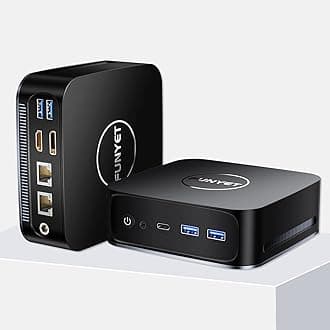 FUNYETMini PC Desktop Computer with Intel 12th Gen Alder Lake N95(up to 3.4GHz), 16GB DDR4 RAM 512GB SSD, Supports 4K Displays, Windows 11 Pro(Black)