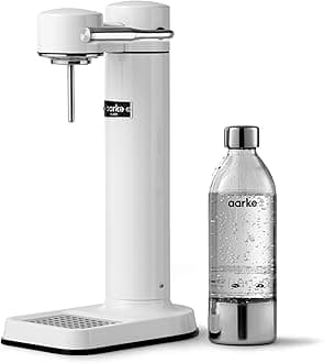 aarke - Carbonator III Premium Carbonator/Sparkling & Seltzer Water Maker with PET Bottle (White), One Size