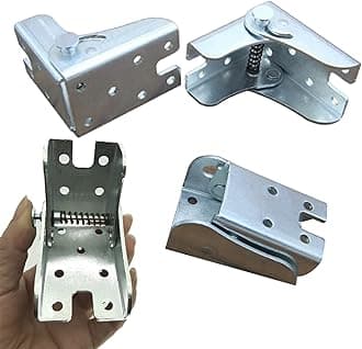 4 silverLocking hinges 90 degree