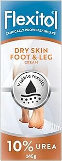 Flexitol Dry Skin Foot & Leg Cream, Clinically Proven to Hydrate Feet and Legs, Quick Absorbing Foot Care, 48H Hydration, Hydrate, Soften, and Moisturise Very Dry Feet and Legs, 10% Urea, 1 x 485g