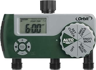 Orbit56082 3-Outlet Hose Watering Timer, Green… (1) (Pack of 3)