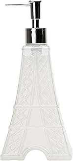 Effiel Tower Plastic Hand Soap Dispenser: Simple Pleasure Bottle with Scented Liquid Soap, Refillable Soap Dispenser for Kitchen and Bathroom (Paris) - 500ml