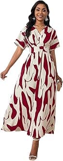 Leriya FashionWomen's Rayon Fit and Flare Ankle Length Dress (LF-WD1194_Wine_S)