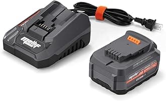 Mellif 20V 4.0 Battery & Fast Charger Kit, Compatible with DeWalt Power Tools, 10C / 40Amps, Replacement Li-Ion Battery with Smart Charging, Extreme Weather & Shock Resistant (Black)