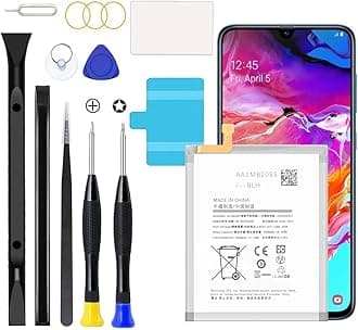 Galaxy A70 Battery,2026 New Upgraded Battery for Samsung Galaxy A70 SM-A705F, SM-A705FN, SM-A705GM, SM-A705MN, SM-A7050, SM-A705W with Full Remove Repair Tool Kit