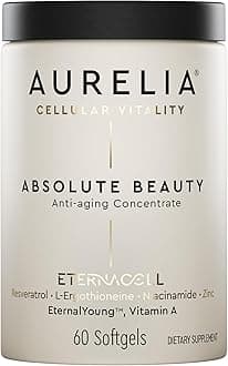 - AURELIA Absolute Beauty | Advanced Cellular Anti-Aging Supplement | Increase Skin Moisture | with Zinc, Resveratrol, Niacinamide, Ergothioneine & Retinol