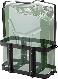 SPARKWHIZ Jerry Gas Can Holder, 5 Gallon / 20 Liter Steel Jerry Can Mount Brackets