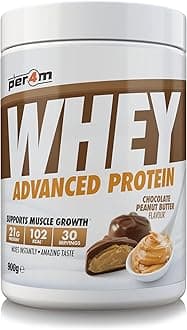 Protein Whey Powder | 30 Servings of High Protein Shake with Amino Acids | for Optimal Nutrition When Training | Low Sugar Gym Supplements (Chocolate Peanut Butter, 900g)