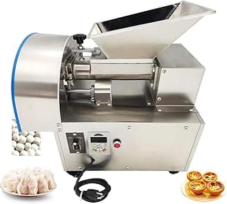Electric Dough Divider Cutter Machine 1g-300g Small Dough Dividing Lump Spacer Stainless Steel Quantitative Partition Machine Adjustable Speed with 14 Dies for Precise Baking Portioning 110V