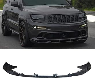 Front Bumper Lip Splitter 3pcs Set Compatible with for Jeep Grand Cherokee SRT 2013-2016,SRT8 2012-2013,2015-2016 (Glossy Black)