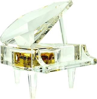 Sooharic Piano Music Box Crystal Song Fur Elise, Clockwork Mechanical Piano Toy Piano Ornament Classical Romantic Valentine Gift (for Elise)