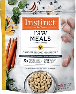 Freeze Dried Raw Meals, Natural Dry Cat Food, Grain Free - Cage Free Chicken, 25 oz. Bag