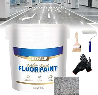 Wear-Resistant Anti-Slip Self-Leveling Epoxy Floor Paint, High-Gloss Marble Effect Epoxy Floor Coating, Epoxy Floor Paint for Concrete, Anti-Slip Quick-Dry Water-Based Garage Floor Paint (Multicolor)