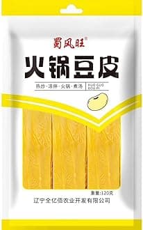 Tofu skin, China specialty snacks, dry goods, soy products, yuba, Dried Fried Soybean Tofu Skin Vegan Food, Vegetarian, non-GMO, 豆腐皮Doufupi Youdoupi, 120g