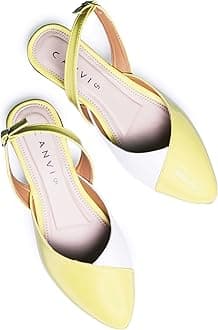 CANVI Stylish | Fancy | Comfortable Women's Ethnic Flats Sandals for Women and Girl, Synthetic Leather Sandals Casual Summer Beach Shoes Sandal