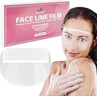 EBANKUWaterproof Eye Shield, Disposable Eye Shield Shower Face Eye Protector Shield Transparent Hairspray Shield Hairdresser Disposable Face Shield for Hair Salon Face Visors (200PCS)