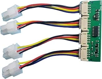 12V 4-in-1 Fast Speed Fan Simulators Emulators PC Fan Speed Controller for S21 S19kpro T21 Desktop Cooling