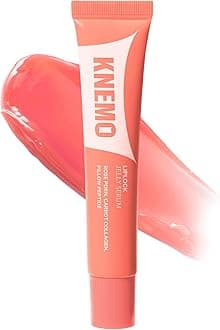 LipLock Jelly Serum for Dry Lips, Long-Lasting, Hydrating, Plumping, Glossy Mask with Rose PDRN, Carrot Collagen, Pillow Peptide, Moisturizing Tinted Lip Balm. (Peach Muse)