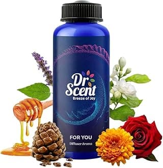 Dr-Scent Diffuser Aroma Oil For You - Orange Flower, Lime Jasmine, Rose, White Honey, Patchouli & Cedarwood Fragrance|Made in UK|for Offices, Homes, Shops, Hotel Rooms & Lobbies(1000ml)