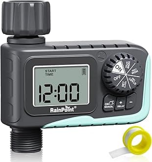 - Sprinkler Timer Outdoor, Water Timer for Garden Hose, Programmable Watering Irrigation Timer with Rain Delay/Manual, V2, 2024 Release(Plastic)