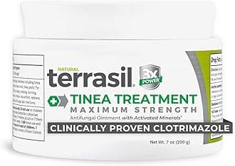 Tinea Versicolor Treatment Cream Max Strength, Antifungal Tinea Cream, Clinically Proven 1% Clotrimazole. Treats Most Ringworm & Fungal Infections. Soothing Relief of Itchy Dry Skin (7oz)