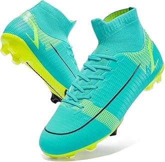 breooes Men’s Soccer Cleats Football Boots Professional Training Turf Mens Outdoor Indoor Sports Athletic Big Boy's Fashion Sneaker