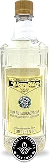 Sugar-Free Vanilla Syrup Bundle – Perfect for Coffee, Lattes, and Desserts with Direct Coffee Tea Est 2019 Sticker – 1 Liter Bottle