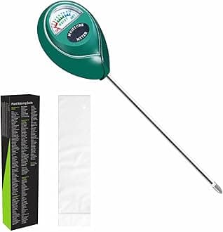 XLUX Soil Moisture Meter, Plant Water Monitor, Hygrometer Sensor for Gardening, Farming, indoor and outdoor plants, No Batteries Required