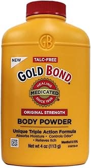 Gold Bond Medicated Original Strength Body Powder, 4 oz., Talc-Free, Anti-Itch, Absorbs & Cools