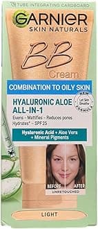 Garnier Skin Naturals Combination to Oily Hyaluronic Aloe All-in-1 BB Light Cream, 50ml