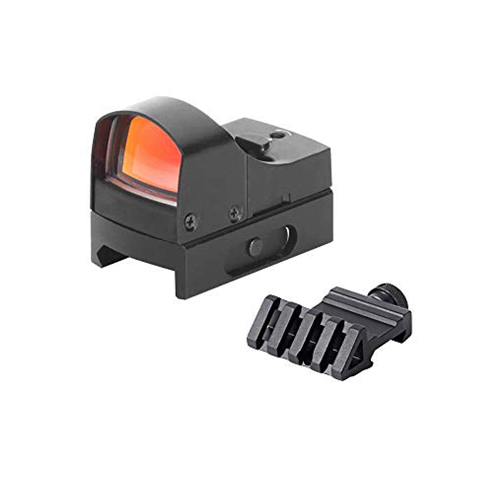 Luger Tactical Mini Holographic Red Dot Optical Sight Scope with 45 Degree Weaver Rail Mount