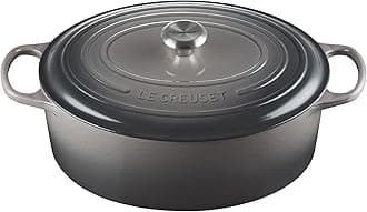 Le Creuset Enameled Cast Iron Signature Oval Dutch Oven, 9.5 qt., Oyster