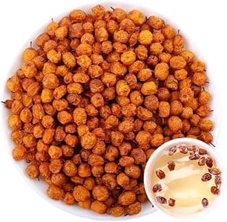 100% Sea Buckthorn Dried Berries 80G/2.82oz Raw Natural Wild Harvested Hippophae Fruit, No Additives, Yogurt, Smoothie, Snacks