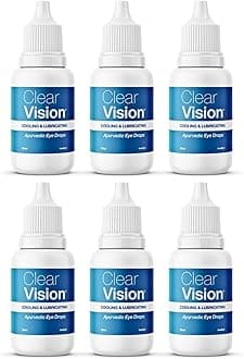 Clear Vision Eye Drop | Ayurvedic Formula | Daily Use Eye drops with Aloe Vera, Rose Water, Honey, Neem & Tulsi | 10ml