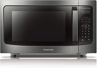 Toshiba ML-EM45PIT(BS) Microwave Oven with Inverter Technology, LCD Display and Smart Sensor, 1.6 Cu.ft, Black Stainless Steel