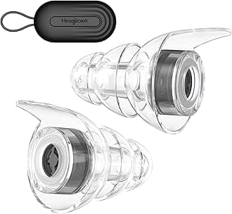 – ear plugs for concerts, high fidelity silicone ear plugs noise reduction hearing protection noise reducing for concerts,festival,musicians, motorcycles,rave-M Size 1Pair,Black