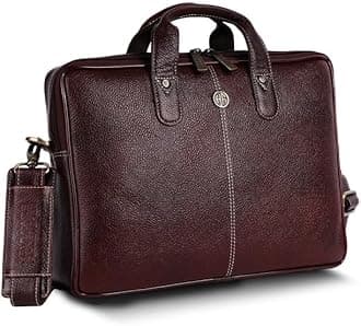 HAMMONDS FLYCATCHER Unisex-Adult Genuine Leather 13 inch Laptop Messenger Bag (NEWOWN) New Brown