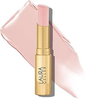 – LAURA GELLER NEW YORK Jelly Balm Moisturising Tinted (Sheerly Amazing) With Hydrating Vitamin E, Semi-Shine Finish With Juicy Lip-Stick Colour For Smooth & Glossier Lips