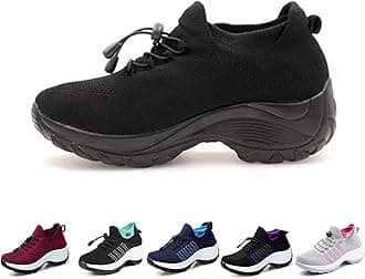 Comfort Wear Ortho Shoes for Women, Purple/Blue/Red/Green/Gray/Black/Beige/Black White, Size 7.5-8, Women's Outdoor Casual Running Shoes