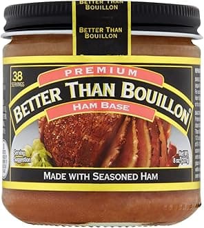 Better Than Bouillon Premium Ham Base, Made with Seasoned Ham, Blendable Base for Added Flavor, 38 Servings Per Jar, 8-Ounce Jar (Pack of 1)