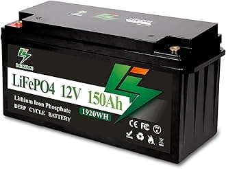 12V 150Ah LiFePO4 Lithium Battery, Lithium Iron Phosphate Rechargeable Battery