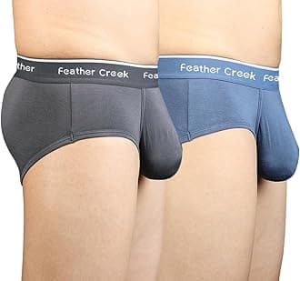 Mens Pouch Trunks Separate Big Enhance Underwear Briefs Comfy Mid-Rise Pouch Bikini Brief Boxer Briefs