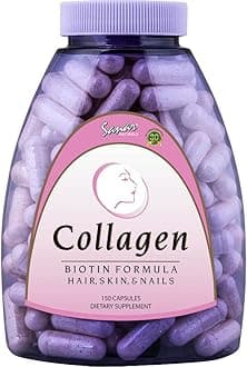Sanar Naturals Collagen Pills with Biotin, Vitamin C - Supports Hair Growth, Nail, Skin, Joints, Bone - Hydrolyzed Collagen for Women & Men, Collagen Biotin Supplement, 150 Capsules
