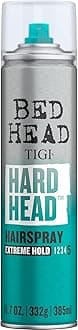 Bed Head Hard Head Hair Spray – Extra Strong Hold for All Day Style and All Hair Types, 11.7 oz