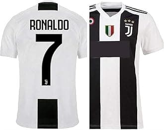 woopmeRonaldo Jersey Juvent s Club Football Jersey Home Half Sleeve Sports Jersey