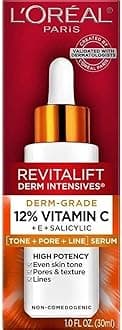 Revitalift Derm Intensives Derm Grade 12% Vitamin C + E + Salicylic Serum, 1.0 Fl. Oz., 0.32 pounds
