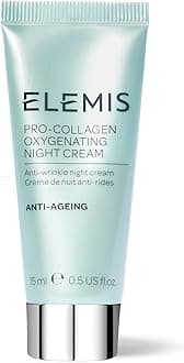 Elemis Pro-Collagen Oxygenating Night Cream, Anti-Ageing Face Cream to Firm, Smooth and Nourish, Anti-Wrinkle Night Lotion for Women and Men, Overnight Face Moisturiser, Travel Size, 15 ml